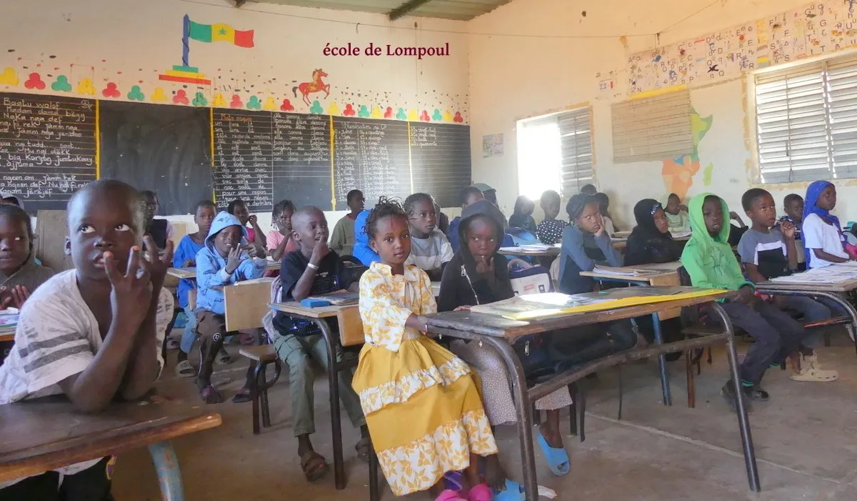 Une classe de l'école de Lompoul